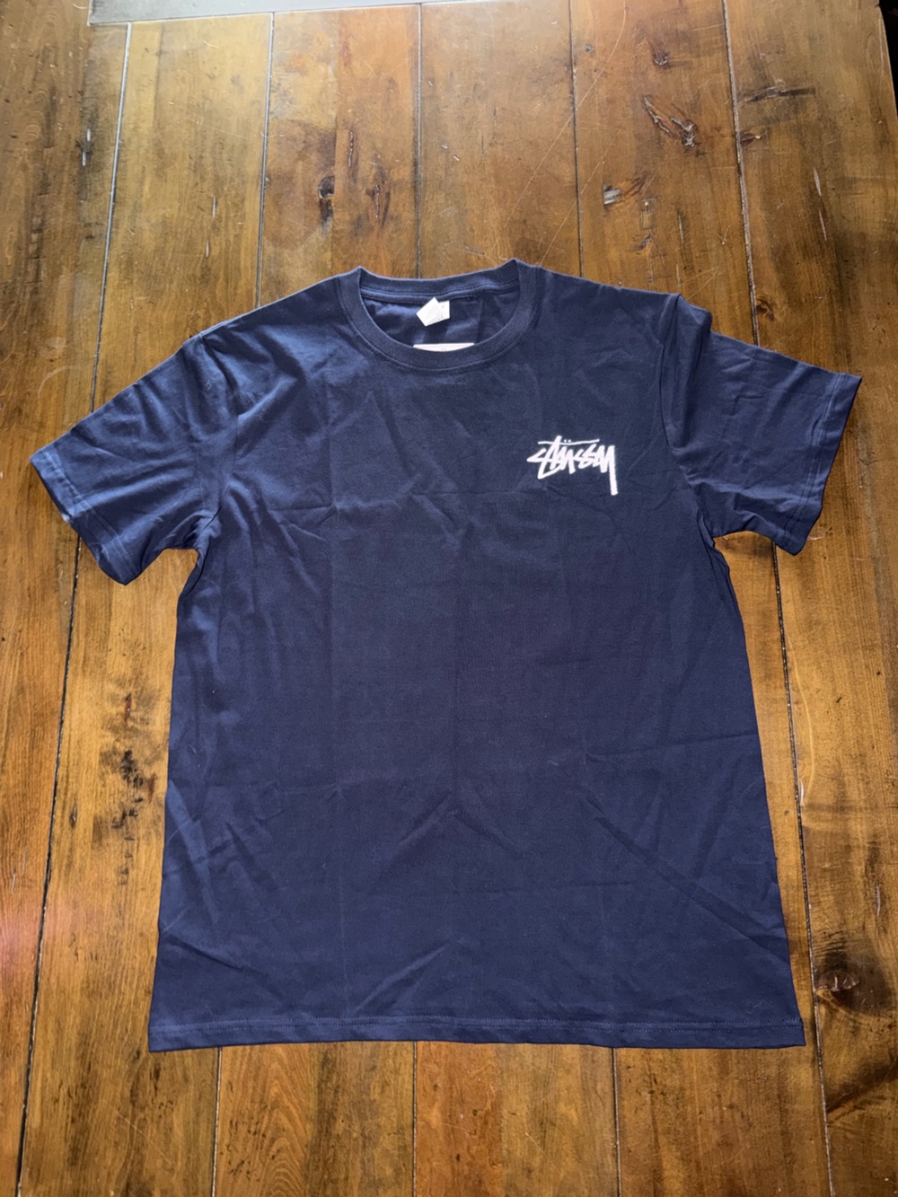 Stussy Red Dice Graphic Blue Black T shirt